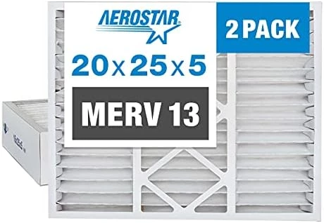 Aerostar 16x25x5 Air Filter MERV 13, Furnace Filters AC HVAC Replacement For Honeywell FC200A1029, (2 Pack) (Actual Size: 15 7/8 X 24 3/4 X 4 3/8 Inches) 7 Aerostar 16x25x5 Air Filter MERV 13, Furnace Filters AC HVAC Replacement For Honeywell FC200A1029, (2 Pack) (Actual Size: 15 7/8 X 24 3/4 X 4 3/8 Inches) - Image 5