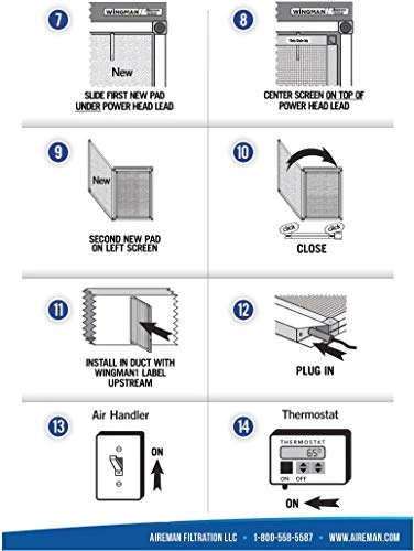 Wingman1 Electronic AC Furnace Air Filter Replacement Pads Year Supply - 4 Changes (20x25x1) 5 Wingman1 Electronic AC Furnace Air Filter Replacement Pads Year Supply - 4 Changes (20x25x1) - Image 4