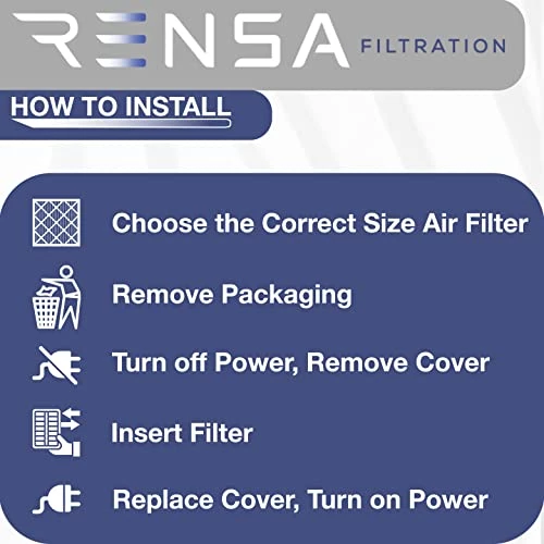 Rensa, Merv 11 Furnace Air Filter, HVAC Filter, Durable Beverage Board, 16x25x4, 2-pack, Made In USA, Traps Airborne Contaminants, Easy Installation, UL 900 Approved 4 Rensa, Merv 11 Furnace Air Filter, HVAC Filter, Durable Beverage Board, 16x25x4, 2-pack, Made In USA, Traps Airborne Contaminants, Easy Installation, UL 900 Approved - Image 2