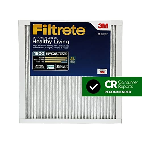 Filtrete 12x12x1 Air Filter, MPR 1900, MERV 13, Healthy Living Ultimate Allergen 3-Month Pleated 1-Inch Air Filters, 6 Filters 5 Filtrete 12x12x1 Air Filter, MPR 1900, MERV 13, Healthy Living Ultimate Allergen 3-Month Pleated 1-Inch Air Filters, 6 Filters - Image 3