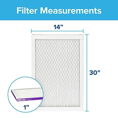 Filtrete 14x30x1 Air Filter, MPR 1500, MERV 12, Healthy Living Ultra-Allergen 3-Month Pleated 1-Inch Air Filters, 2 Filters 4 Filtrete 14x30x1 Air Filter, MPR 1500, MERV 12, Healthy Living Ultra-Allergen 3-Month Pleated 1-Inch Air Filters, 2 Filters - Image 2