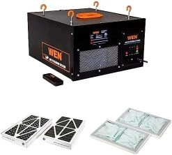 WEN 3410 3-Speed Remote-Controlled Air Filtration System & Activated Carbon Air Filters, 5-Micron Inner Filter For 400 CFM Air Filtration Systems, Two Pack & Woodworking Air Filters, Two Pack -Air Filter Sales 41KMvTj8ErL. AC