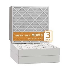 24"x24"x4" Xtreme Plus Air Guard Pleat Furnace Filter MERV 8 (3 Pack)