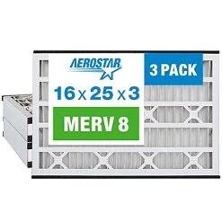 Aerostar 16x25x3 MERV 11 Pleated Replacement Air Filter For Trion Air Bear 229990-101, 3 Pack (Actual Size: 15 3/4"x24 1/4"x3"), AC Furnace Filters -Air Filter Sales 41LO3srdv1L