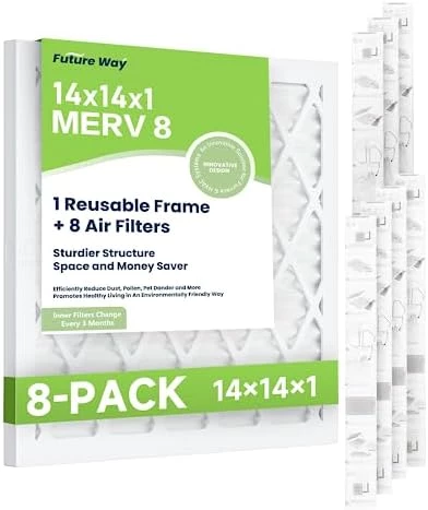 Future Way 16x20x1 Air Filter, MERV 8, MPR 700, Assembly Kit With 1 Reusable ABS Frame & 8 Filters For AC Furnace, Actual Size: 15-11/16 X 19-11/16 X 3/4 Inch 6 Future Way 16x20x1 Air Filter, MERV 8, MPR 700, Assembly Kit With 1 Reusable ABS Frame & 8 Filters For AC Furnace, Actual Size: 15-11/16 X 19-11/16 X 3/4 Inch - Image 4