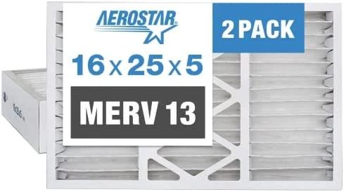 Aerostar 16x25x5 Air Filter MERV 13, Furnace Filters AC HVAC Replacement For Honeywell FC200A1029, (2 Pack) (Actual Size: 15 7/8 X 24 3/4 X 4 3/8 Inches) 6 Aerostar 16x25x5 Air Filter MERV 13, Furnace Filters AC HVAC Replacement For Honeywell FC200A1029, (2 Pack) (Actual Size: 15 7/8 X 24 3/4 X 4 3/8 Inches) - Image 4