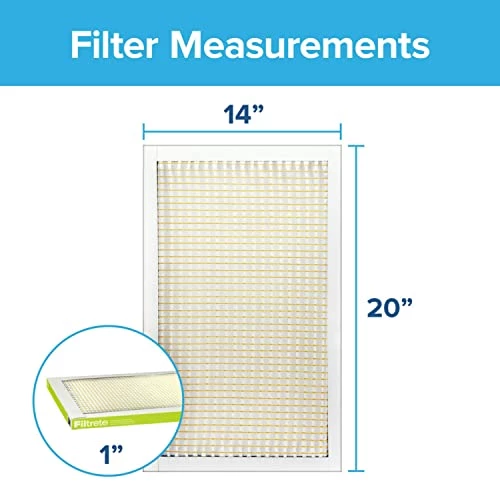 Filtrete 14x20x1 Air Filter, MPR 600, MERV 7, Clean Living Dust Reduction 3-Month Pleated 1-Inch Air Filters, 6 Filters 4 Filtrete 14x20x1 Air Filter, MPR 600, MERV 7, Clean Living Dust Reduction 3-Month Pleated 1-Inch Air Filters, 6 Filters - Image 2