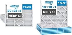 Aerostar 16x25x5 Air Filter MERV 13, Furnace Filters AC HVAC Replacement For Honeywell FC200A1029, (2 Pack) (Actual Size: 15 7/8 X 24 3/4 X 4 3/8 Inches) 20 Aerostar 16x25x5 Air Filter MERV 13, Furnace Filters AC HVAC Replacement For Honeywell FC200A1029, (2 Pack) (Actual Size: 15 7/8 X 24 3/4 X 4 3/8 Inches) -Air Filter Sales 41XrLOru6VL. AC