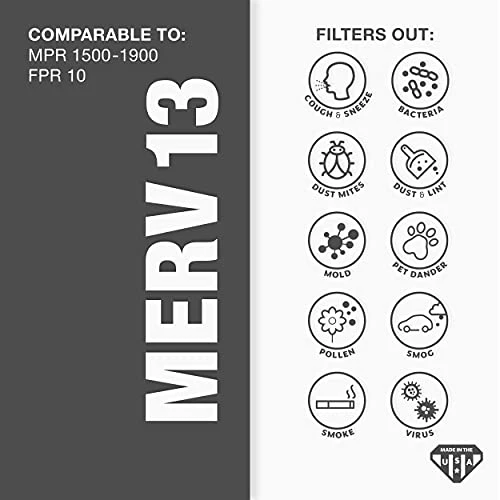 Aerostar MERV 13 Collapsible Replacement Filter For Aprilaire 213, 2 Pack 4 Aerostar MERV 13 Collapsible Replacement Filter For Aprilaire 213, 2 Pack - Image 2