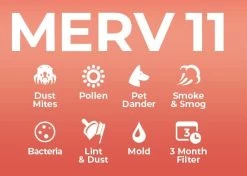 Pamlico Air 16x25x4 MERV 11, MPR 1000 Pleated AC Furnace 4'' Air Filters By Pamlico. 3 Pack. Exact Size: 15-1/2 X 24-1/2 X 3-3/4, White 20 Pamlico Air 16x25x4 MERV 11, MPR 1000 Pleated AC Furnace 4'' Air Filters By Pamlico. 3 Pack. Exact Size: 15-1/2 X 24-1/2 X 3-3/4, White -Air Filter Sales 41cFHAdPUNL