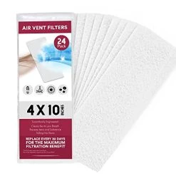 NORTHWEST ENTERPRISES Vent Filter, Air Vent Filters, 24 Floor Vent Filters - 4"x10", 90 Day Filtration. 11 NORTHWEST ENTERPRISES Vent Filter, Air Vent Filters, 24 Floor Vent Filters - 4"x10", 90 Day Filtration. -Air Filter Sales 41iRQxGcmvL