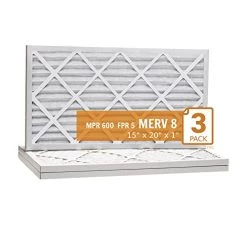 15"x20"x1" Xtreme Plus Air Guard Pleat Furnace Filter MERV 8 (3 Pack)