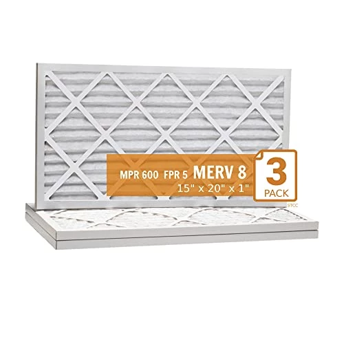 15"x20"x1" Xtreme Plus Air Guard Pleat Furnace Filter MERV 8 (3 Pack) 3 15"x20"x1" Xtreme Plus Air Guard Pleat Furnace Filter MERV 8 (3 Pack)