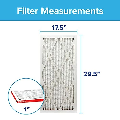 Filtrete 17.5x29.5x1 Air Filter MPR 1000 MERV 11, Allergen Defense, 6-Pack (exact Dimensions 17.19x29.19x0.81) 3 Filtrete 17.5x29.5x1 Air Filter MPR 1000 MERV 11, Allergen Defense, 6-Pack (exact Dimensions 17.19x29.19x0.81) - Image 2