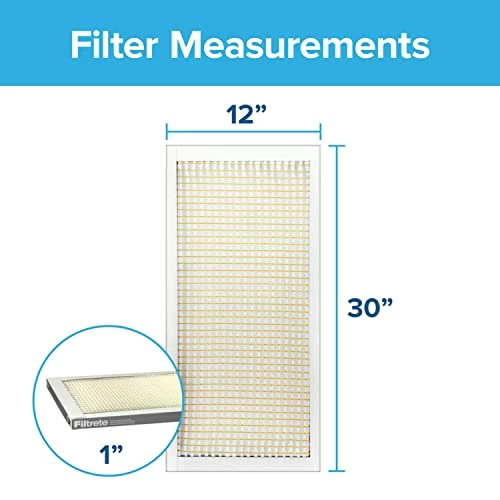 Filtrete 12x30x1 Air Filter, MPR 300, MERV 5, Clean Living Basic Dust 3-Month Pleated 1-Inch Air Filters, 6 Filters 4 Filtrete 12x30x1 Air Filter, MPR 300, MERV 5, Clean Living Basic Dust 3-Month Pleated 1-Inch Air Filters, 6 Filters - Image 2