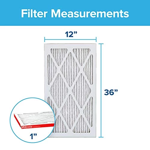 Filtrete 12x36x1 Air Filter MPR 1000 MERV 11, Allergen Defense, 6-Pack (exact Dimensions 11.69x35.69x0.81) 4 Filtrete 12x36x1 Air Filter MPR 1000 MERV 11, Allergen Defense, 6-Pack (exact Dimensions 11.69x35.69x0.81) - Image 2