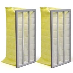 Synthetic Pocket Air Filter MERV 14 Replacement Air Filter 3 Inner Bag Filter For 750-ER Air-Tech HP Jet AFS-1000B AFS-1000C, Compatible With JDS 14003 Powermatic 1791082 JET 708733, 24"*12"*12", 2PCS