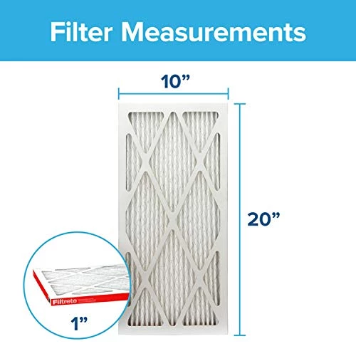 Filtrete 10x20x1 Air Filter MPR 1000 MERV 11, Allergen Defense, 6-Pack (exact Dimensions 9.81x19.81x0.81) 4 Filtrete 10x20x1 Air Filter MPR 1000 MERV 11, Allergen Defense, 6-Pack (exact Dimensions 9.81x19.81x0.81) - Image 2