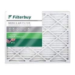 Filterbuy 16x18x1 Air Filter MERV 8 Dust Defense (1-Pack), Pleated HVAC AC Furnace Air Filters Replacement (Actual Size: 15.50 X 17.50 X 0.75 Inches)