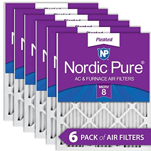 Nordic Pure 10x24x1 MERV 8 Pleated AC Furnace Air Filters 6 Pack 3 Nordic Pure 10x24x1 MERV 8 Pleated AC Furnace Air Filters 6 Pack