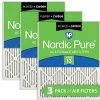 Nordic Pure 14x25x1 (13 1/2 X 24 1/2 X 3/4) Pleated Air Filters MERV 13 Plus Carbon 3 Pack 2 Nordic Pure 14x25x1 (13 1/2 X 24 1/2 X 3/4) Pleated Air Filters MERV 13 Plus Carbon 3 Pack -Air Filter Sales 517Czms96AL