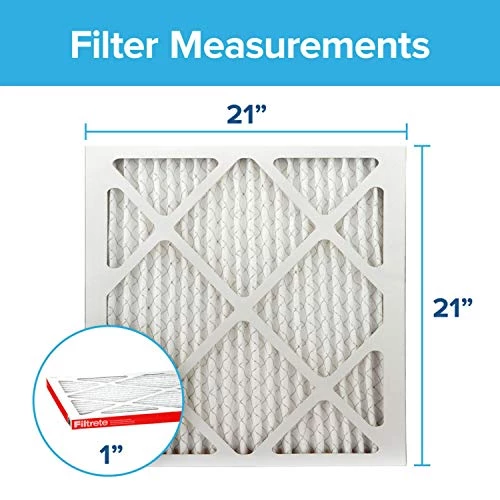 Filtrete 21x21x1 Air Filter MPR 1000 MERV 11, Allergen Defense, 6-Pack (exact Dimensions 20.81x20.81x0.81) 4 Filtrete 21x21x1 Air Filter MPR 1000 MERV 11, Allergen Defense, 6-Pack (exact Dimensions 20.81x20.81x0.81) - Image 2