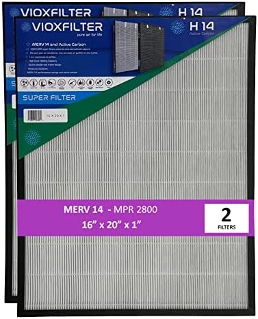 Vioxfilter H14AF20201 Pack Of 1 MERV 14 Pleated 20x20x1 AC Furnace Air Filter; Low Resistance To Air Flow; Filters Air From A/C 9 Vioxfilter H14AF20201 Pack Of 1 MERV 14 Pleated 20x20x1 AC Furnace Air Filter; Low Resistance To Air Flow; Filters Air From A/C - Image 7