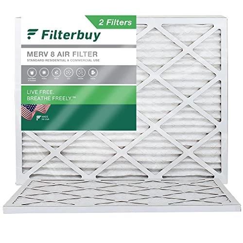 Filterbuy 19x20x1 Air Filter MERV 8 Dust Defense (2-Pack), Pleated HVAC AC Furnace Air Filters Replacement (Actual Size: 19.00 X 20.00 X 1.00 Inches) 3 Filterbuy 19x20x1 Air Filter MERV 8 Dust Defense (2-Pack), Pleated HVAC AC Furnace Air Filters Replacement (Actual Size: 19.00 X 20.00 X 1.00 Inches)