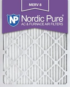 Nordic Pure 14x24x1 MERV 8 Pleated AC Furnace Air Filters 12 Pack