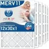 AIRX FILTERS WICKED CLEAN AIR. 12x30x1 Air Filter MERV 11 Electrostatic Pleated Air Conditioner Filter 6 Pack HVAC AC Furnace Filters 1 AIRX FILTERS WICKED CLEAN AIR. 12x30x1 Air Filter MERV 11 Electrostatic Pleated Air Conditioner Filter 6 Pack HVAC AC Furnace Filters -Air Filter Sales 51I80zJDdAL