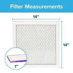 Filtrete 14x14x1 Air Filter, MPR 1500, MERV 12, Healthy Living Ultra-Allergen 3-Month Pleated 1-Inch Air Filters, 6 Filters