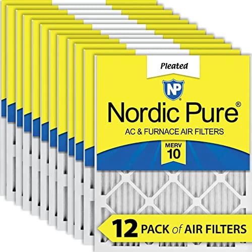 Nordic Pure 14x24x1 MERV 10 Pleated AC Furnace Air Filter, (Pack Of 12 Filters) 3 Nordic Pure 14x24x1 MERV 10 Pleated AC Furnace Air Filter, (Pack Of 12 Filters)