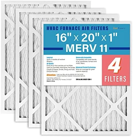 LotFancy 20x25x1 Air Filters, MERV 13 AC Furnace Filters, 6 Pack Pleated Air Conditioner HVAC Filters (Actual Size: 19.75 X 24.75 X 0.75 Inches) 15 LotFancy 20x25x1 Air Filters, MERV 13 AC Furnace Filters, 6 Pack Pleated Air Conditioner HVAC Filters (Actual Size: 19.75 X 24.75 X 0.75 Inches) - Image 14