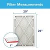 Filtrete 20x22x1 Air Filter MPR 1000 MERV 11, Allergen Defense, 6-Pack (exact Dimensions 19.81x21.81x0.81) 1 Filtrete 20x22x1 Air Filter MPR 1000 MERV 11, Allergen Defense, 6-Pack (exact Dimensions 19.81x21.81x0.81) -Air Filter Sales 51O9nJCblZL