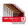 Filtrete 21x21x1 Air Filter MPR 1000 MERV 11, Allergen Defense, 6-Pack (exact Dimensions 20.81x20.81x0.81) 2 Filtrete 21x21x1 Air Filter MPR 1000 MERV 11, Allergen Defense, 6-Pack (exact Dimensions 20.81x20.81x0.81) -Air Filter Sales 51OGHxfkb1L