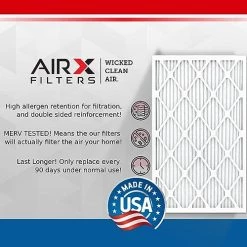 AIRX FILTERS WICKED CLEAN AIR. 12x30x1 Air Filter MERV 11 Electrostatic Pleated Air Conditioner Filter 6 Pack HVAC AC Furnace Filters 7 AIRX FILTERS WICKED CLEAN AIR. 12x30x1 Air Filter MERV 11 Electrostatic Pleated Air Conditioner Filter 6 Pack HVAC AC Furnace Filters -Air Filter Sales 51PQwq3Y78L 5