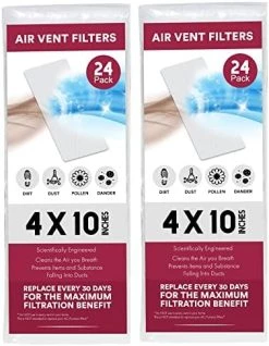 NORTHWEST ENTERPRISES Vent Filter, Air Vent Filters, 24 Floor Vent Filters - 4"x10", 90 Day Filtration. 15 NORTHWEST ENTERPRISES Vent Filter, Air Vent Filters, 24 Floor Vent Filters - 4"x10", 90 Day Filtration. -Air Filter Sales 51RVJHVfzL. AC
