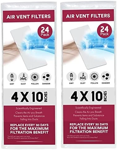 NORTHWEST ENTERPRISES Vent Filter, Air Vent Filters, 24 Floor Vent Filters - 4"x10", 90 Day Filtration. 9 NORTHWEST ENTERPRISES Vent Filter, Air Vent Filters, 24 Floor Vent Filters - 4"x10", 90 Day Filtration. - Image 7