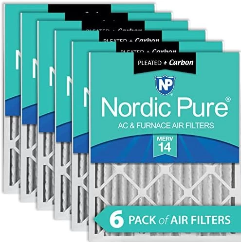 Nordic Pure 18x24x4 MERV 13 Pleated Plus Carbon AC Furnace Air Filter 1 Pack 9 Nordic Pure 18x24x4 MERV 13 Pleated Plus Carbon AC Furnace Air Filter 1 Pack - Image 7