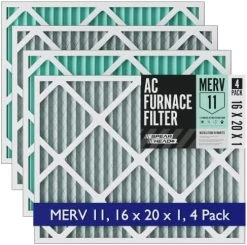 Spearhead [16x25x1, 4-PK] MERV 11 EPA-Registered Odor Defense HVAC AC Furnace Filter W/Rigid Frame, Clog-Free Design, Verified Efficiency & Quiet Filtration -Air Filter Sales 51TI9v0QkL. AC