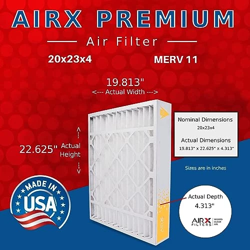 AIRX FILTERS WICKED CLEAN AIR. 20x23x4 Air Filter MERV 11 Compatible With Bryant Carrier FILXXFNC-0024 Furnace Filter 2 Pack 4 AIRX FILTERS WICKED CLEAN AIR. 20x23x4 Air Filter MERV 11 Compatible With Bryant Carrier FILXXFNC-0024 Furnace Filter 2 Pack - Image 2