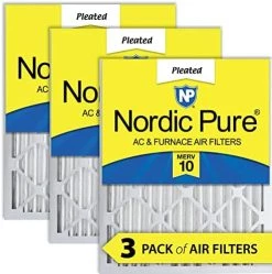Nordic Pure 16x16x2 MERV 10 Pleated AC Furnace Air Filters 3 Pack 21 Nordic Pure 16x16x2 MERV 10 Pleated AC Furnace Air Filters 3 Pack -Air Filter Sales 51XxPTis5kL. AC