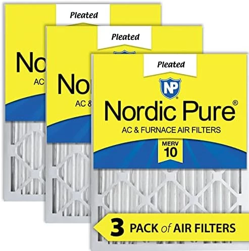 Nordic Pure 16x16x2 MERV 10 Pleated AC Furnace Air Filters 3 Pack 7 Nordic Pure 16x16x2 MERV 10 Pleated AC Furnace Air Filters 3 Pack - Image 5