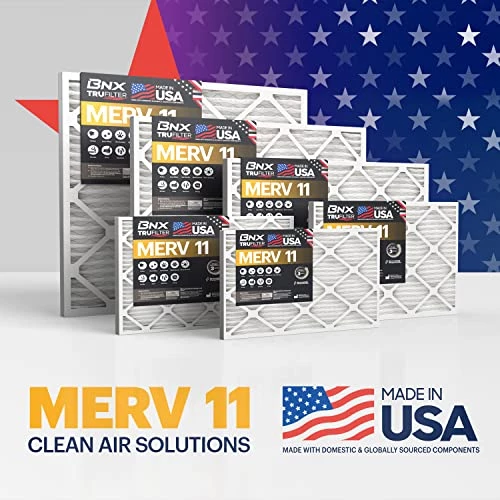 BNX 20x25x1 MERV 11 Air Filter 9 Pack - MADE IN USA - Electrostatic Pleated Air Conditioner HVAC AC Furnace Filters - Removes Dust, Mold, Pollen, Lint, Pet Dander, Smoke, Smog 5 BNX 20x25x1 MERV 11 Air Filter 9 Pack - MADE IN USA - Electrostatic Pleated Air Conditioner HVAC AC Furnace Filters - Removes Dust, Mold, Pollen, Lint, Pet Dander, Smoke, Smog - Image 3