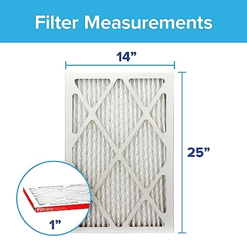 Filtrete 14x25x1 Air Filter, MPR 1000, MERV 11, Micro Allergen Defense 3-Month Pleated 1-Inch Air Filters, 4 Filters 4 Filtrete 14x25x1 Air Filter, MPR 1000, MERV 11, Micro Allergen Defense 3-Month Pleated 1-Inch Air Filters, 4 Filters - Image 2