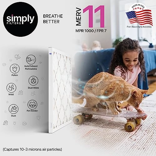 Simply By MervFilters 14x24x1 Air Filters, Merv 11, MPR 1000, AC Furnace Air Filter 6 Pack 4 Simply By MervFilters 14x24x1 Air Filters, Merv 11, MPR 1000, AC Furnace Air Filter 6 Pack - Image 2