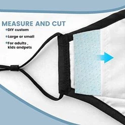 MERV 16 Filter Material, Filter Mask Insert Triple Layered Protection Nonwoven Polypropylene & Nanofiber, Efficiency Breathable DIY Design Media Roll, Easy To Cut Any Size -Air Filter Sales 51ceecU8VkL
