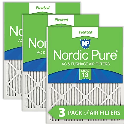Nordic Pure 14x30x1 (13 15/16 X 29 15/16 X 3/4) Pleated MERV 13 Air Filters 3 Pack 3 Nordic Pure 14x30x1 (13 15/16 X 29 15/16 X 3/4) Pleated MERV 13 Air Filters 3 Pack