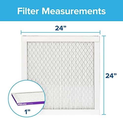 Filtrete 24x24x1 Air Filter, MPR 1500, MERV 12, Healthy Living Ultra-Allergen 3-Month Pleated 1-Inch Air Filters, 2 Filters 4 Filtrete 24x24x1 Air Filter, MPR 1500, MERV 12, Healthy Living Ultra-Allergen 3-Month Pleated 1-Inch Air Filters, 2 Filters - Image 2