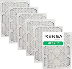 Rensa, Merv 13 Furnace Air Filter, HVAC Filter, Durable Beverage Board, 14x30x1, 6-pack, Made In USA, Traps Airborne Contaminants, Easy Installation, UL 900 Approved 10 Rensa, Merv 13 Furnace Air Filter, HVAC Filter, Durable Beverage Board, 14x30x1, 6-pack, Made In USA, Traps Airborne Contaminants, Easy Installation, UL 900 Approved -Air Filter Sales 51ecmW4PKzL. AC